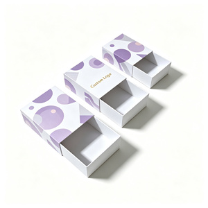 Boîte cadeau rigide en carton ivoire de haute qualité, style tiroir, impression couleur, pour bonbons et chocolats, idéale pour les marques de boutiques. - Product Image 5