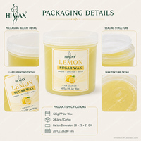 Pâte de cire naturelle au sucre parfumée au citron en pot PP 425g OEM pour épilation et soins de beauté – Distribution