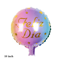 Vente flash Ballons en feuille en forme de cœur sur le thème de la fête des mères espagnole de 10 pouces pour la fête des mères
