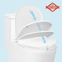 Cuvettes de WC en céramique à siphon, à poser au sol, ensemble WC monobloc en céramique à double chasse et à décharge directe