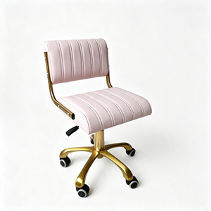 Table de manucure blanche de luxe avec éclairage LED, lampe de bureau dorée, 3 tiroirs de rangement, panneau cannelé, table de salon de manucure moderne - Product Image 5