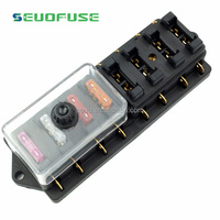 Boîte à fusibles 2/4/6/8/12 voies avec 2/4/6/8/12 fusibles pour circuit standard ATO 12V 24V