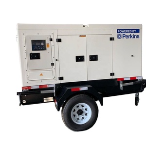 Générateur Perkins 20KVA 25KVA 30KVA 50KVA 80KVA Super Silencieux Certifié CE ISO sur Remorque Mobile pour Usage Commercial - Product Image 2