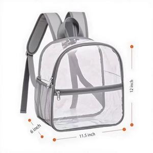 กระเป๋าเป้สะพายหลังใสกันน้ำสำหรับผู้หญิง ทำจาก PVC ใส น้ำหนักเบา เหมาะสำหรับไปโรงเรียน ท่องเที่ยว และตั้งแคมป์ - Product Image 1