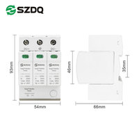 SZDQ T2 CZD-DC40 2/3P DC 1000V SPD Parafoudres Prises de protection contre les surtensions Protection contre la foudre Dispositif de protection contre les surtensions solaires 40KA IP20