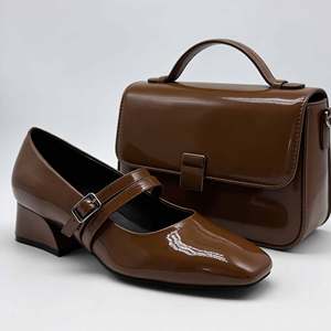 Zapatos de Tacón Cuadrado de 3 cm de Cuero Genuino Mary <span class=keywords><strong>Jane</strong></span>, Tendencia de Moda de Alta Gama, Ligeros y Cómodos para Mujer, Verano Otoño - Product Image 5