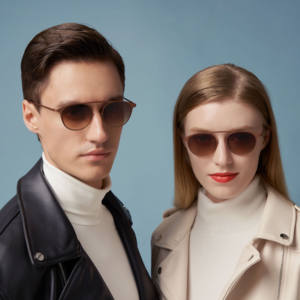 ファッションスチームパンクサングラス ラウンドヴィンテージサングラス ダブルクリップブランドデザインサングラス - Product Image 5