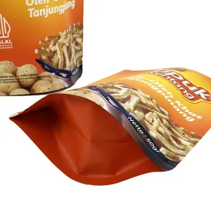 工場直販生分解性シールブラウンホワイトクラフトクラフト紙食品包装ジッパーバッグスタンドアップポーチスナックバッグ