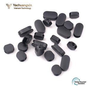 Embouts de protection en caoutchouc noir pour bornes de liaison, ovales et ronds, garnitures protectrices moulées pour meubles et sacs - Product Image 3