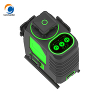 Commander Survey Niveaux laser 4d 16 lignes Cross Line Green Beam Niveau laser rotatif
