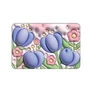 Sweet Baby Cartoon Bath Mat Pink Rectangle Absorbent Quick Dry Machine Washable Home Use - Product Image 5