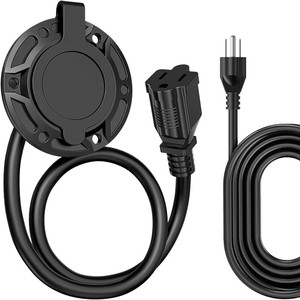 กล่องเต้ารับไฟฟ้ากระแสสลับ 20A 125V พร้อมฝาครอบกันน้ำสำหรับระบบไฟฟ้า RV - Product Image 3