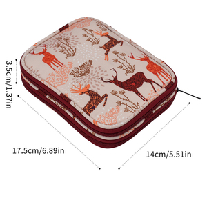 Sac de rangement portable pour crochet de voyage avec fermeture à glissière vide crochet crochet étui <span class=keywords><strong>Web</strong></span> poche crochets pour l'organisation du salon - Product Image 3