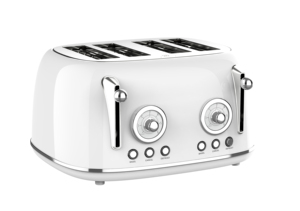 Lò Nướng Bánh Mì Tự Động Bật Lên Bằng Điện Được Chứng Nhận CE/CB/ETL Lò Nướng Bánh Mỳ Bằng Thép Không Gỉ 4 Lát Retro - Product Image 5