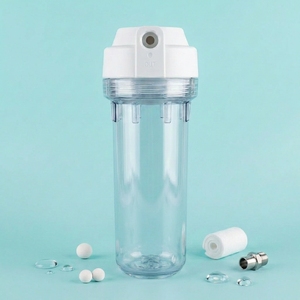 Système de purification d'eau par osmose inverse résidentiel, vente chaude, boîtier de filtre à eau claire OEM, bouteille de pré-filtration en plastique transparent - Product Image 1