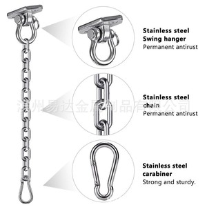 Eda Swing Hooks Stainless Steel Heavy Duty With Chains For Hammocks And Swing <b>Chairs</b> Outdoor Use - Product Image 3