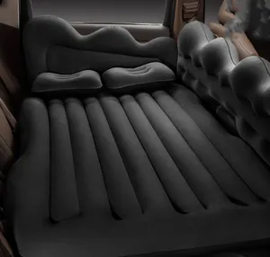 Günstige tragbare Rücksitz matratze für Reisen Universal PVC Flock ing Aufblasbares Luftbett für SUV