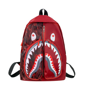 Nouveau <span class=keywords><strong>Sac</strong></span> à <span class=keywords><strong>Dos</strong></span> Décontracté Unisexe Tendance Style Graffiti Requin Imperméable Grande Capacité pour Étudiants - Product Image 6