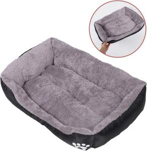 Vente en gros de lits pour chiens de luxe imperméables ultra doux rectangulaires lavables - Product Image 5