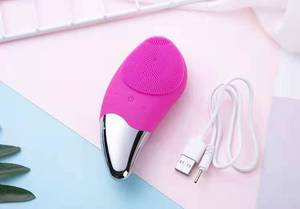 Electric Facial Cleansing <strong>Brush</strong> Silicone <strong>Sonic</strong> Face Cleaner Deep Pore <strong>Cleaning</strong> Skin Massager Face Cleansing <strong>Brush</strong> - Product Image 6