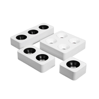Plafonnier LED moderne anti-éblouissement à montage en surface AC220V, 7W 12W, projecteur carré multi-têtes pour éclairage intérieur
