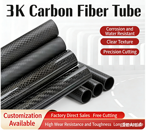 Tubo de Fibra de Carbono 3K Personalizado SHENYU, 5mm de Espesor, Mecanizado CNC, Corte Libre, Personalización Completa -50 150C - Product Image 3