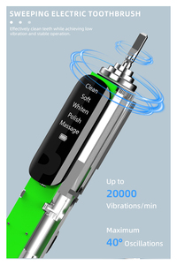 Spazzolino Elettrico Sonico Smart <span class=keywords><strong>LCD</strong></span> con <span class=keywords><strong>Timer</strong></span>, Design Ecologico, <span class=keywords><strong>Display</strong></span> per Adulti - Product Image 6