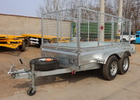 Remorque utilitaire 3t 3,5 tonnes petite remorque 2 essieux remorques pour excavatrice chargeuse sur pneus