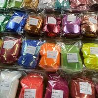 Poudre de paillettes fines arc-en-ciel néon haute brillance en sac OPP de 1 kg