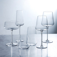 Gobelet nuage à ventre bombé créatif en cristal fait main, verre en forme de poire pour vin rouge, verre à mélanger 301-400ml, style moderne minimaliste