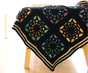 Sợi len cotton pha nhuộm 5 sợi hình bánh cầu vồng nhiều màu làm khăn quàng cổ thủ công tự làm, túi len đan móc - Product Image 4