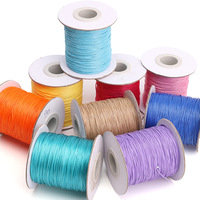 Fil de cire coréen 0,5-2 mm, perles lâches, matériel pour la fabrication artisanale de bracelets, colliers et bijoux, kit d'accessoires.