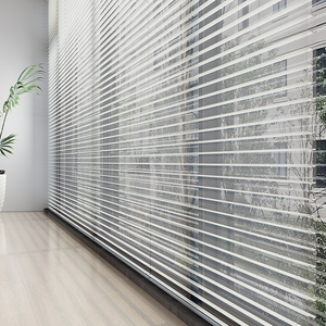 ستائر كهربائية ذكية حديثة من شانجري-لا ، بكرة ثلاثية ، بطارية ستارة من القماش العمودي المحكم ، ظل ظلي تعتيم بمحرك - Product Image 1