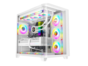 Boîtier de jeu ATX incurvé de grande taille avec ventilateurs RVB, boîtier d'ordinateur populaire, best-seller, boîtier de jeu pour <span class=keywords><strong>PC</strong></span> de jeu - Product Image 1