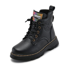 Bottes courtes d'hiver en cuir de haute qualité pour filles, bottes souples pour enfants avec fermeture éclair, antidérapantes et confortables, vente en gros - Product Image 6