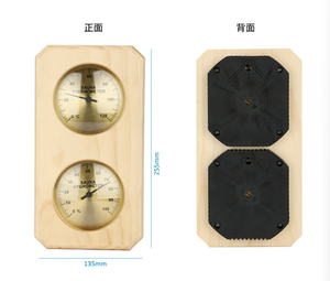 Medidor de Temperatura y Humedad para Sauna, Termómetro Higrómetro Mecánico de Doble Indicador, Montado en Pared, para Vapor Interior - Product Image 5
