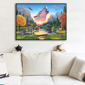 Kits de <span class=keywords><strong>peinture</strong></span> diamant SONGWOOART 5D Designs de loups et d'animaux pour adultes, DIY Full Drill Rhinestone Art, Home Decor & Gift Ideas - Product Image 2