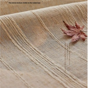 Tela de gasa de algodón y lino de estilo japonés, cortinas transparentes que transmiten la luz, estilo de madera Natural no transparente para casas de huéspedes - Product Image 3
