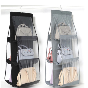 Sac de rangement suspendu épaissi, sur mesure, en non-tissé, anti-poussière, organisateur de sacs simple double face. - Product Image 1