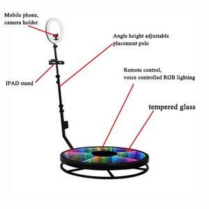 La migliore qualità e il prezzo basso vendono vetro portatile LED slow motion Photo Booth distributore automatico sfondo 360 foto cabina - Product Image 2