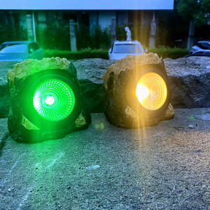 Lámpara Solar LED de Resina con Forma de Piedra, Clasificación IP65, Alimentación por CC, Regulable, de Pared, para Exteriores, Jardín, Decorativa - Product Image 4