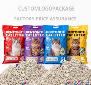 Litière pour chat écologique, biodégradable, hautement absorbante, faible en poussière, agglomération rapide, charbon actif, granulés minéraux en forme de boule, 0,5 mm, anti-odeurs - Product Image 1