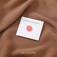 Nouvelle mode sans accroc Hijab broche aimants accessoires Clip couleur bonbon mignon écharpe Clips instantanés pour femmes dame vêtements A001
