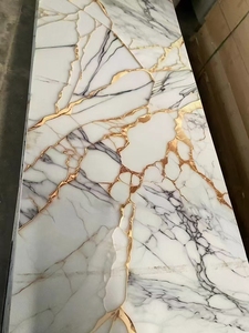 แผ่นหินอ่อนเทียมสำหรับอุตสาหกรรมจากประเทศจีนแนวชนบทแผ่นพีวีซีลายหินอ่อนเทียมขนาด1220มม. x 2440มม. - Product Image 5