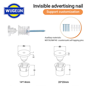 Wugeon 01 Transparent <span class=keywords><strong>adhésif</strong></span> gratuit publicité ongles acrylique décoratif correcteur pour <span class=keywords><strong>cadre</strong></span> Photo affichage capuchon accessoire vis - Product Image 5