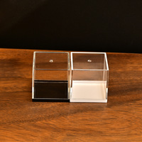 Mini vitrine en acrylique transparente, petite boîte de présentation en acrylique, protection anti-poussière pour figurines, objets de collection, bijoux
