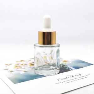 20ml/30ml/50ml/60ml/80ml <b>Flat</b> Shoulder Essential Oil Facial Serum Frosted Clear Glass Dropper Bottle Pipette Screen Printed - Product Image 3