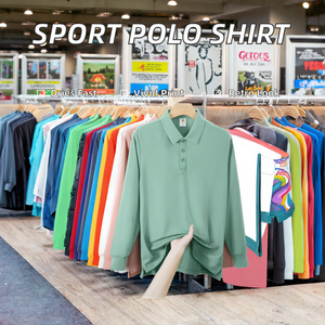 Chemises <span class=keywords><strong>Polo</strong></span> Homme Décontractées de Haute Qualité à Prix Abordable, Manches Longues, Séchage Rapide, Respirantes, Unies ou Imprimées, Idéales pour le Golf et le Sport - Product Image 2