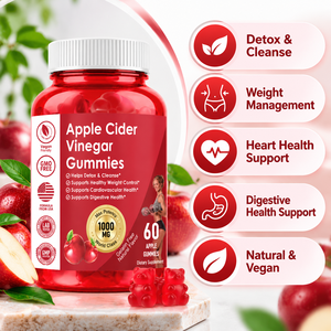 Bioby OEM Marque Privée Gommes au Vinaigre <span class=keywords><strong>de</strong></span> Cidre <span class=keywords><strong>de</strong></span> <span class=keywords><strong>Pomme</strong></span> 1000mg avec Grenade et Betterave, Favorisent la Gestion <span class=keywords><strong>du</strong></span> Poids et la Santé Digestive - Product Image 2