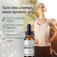 Fournisseur de gouttes liquides de complexe cuivre-chlorophylle pour boisson détox à marque privée, supplément amincissant, chlorophylle liquide originale